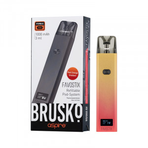 POD-система Brusko Favostix (Красно-оранжевый градиент) 1000mAh