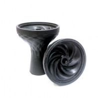 Чаша для кальяна силиконовая HC-29 ЧЕРНАЯ (Ребра)