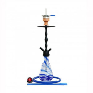 Кальян AMY Deluxe - 630-02 Black blue (Glorious)  (Полный комплект)