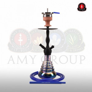 Кальян Amy Deluxe Small Rips «470» Silver-Black