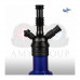 Кальян AMY Deluxe - 4 Stars 460 PSM Black Blue  (Полный комплект)