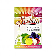 Табак для кальяна Serbetli АКЦИЗ - Lime Lychee Blueberry (Лайм Личи Черника) 50г