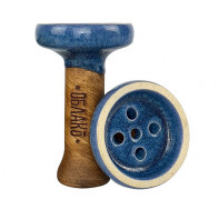 Чаша для кальяна Облако - Black Glaze Top Серо Синяя