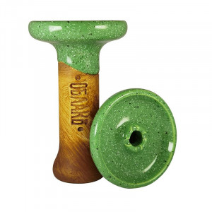 Чаша для кальяна Облако- Phunnel S Glaze Top Салатовая с точками (Фанел)