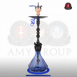Кальян AMY Deluxe - 063 PSMBK-BU (ALU DIAMOND)  (Полный комплект)
