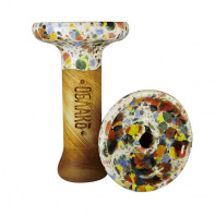 Чаша для кальяна Облако - Phunnel S Glaze Top Белая с пятнами