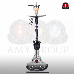 Кальян AMY Deluxe - 065 BK Black (Alu-X)  (Полный комплект)