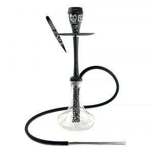 Кальян Izzy - Classic Tattoo Black #1 50см (полный комплект)