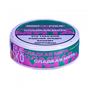 Табак жевательный «BRUSKO X FAVE», Сладкая мята, 10г