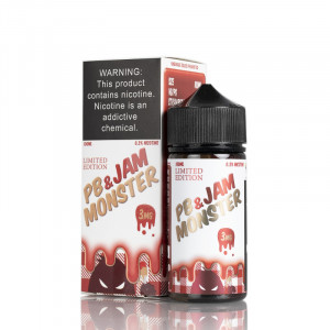 Жидкость JAM Monster - PB & Jam Grape 100 мл  3 мг (Тост с арахисовым маслом и виноградным джемом)