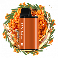 Электронная сигарета SOAK M 4000 - Sea Buckthorn Tea (Облепиховый чай)