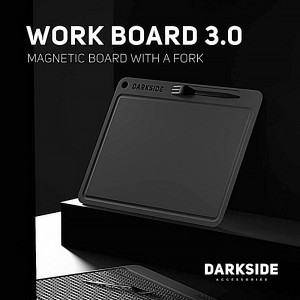 Магнитная доска для табака с шило-вилкой - DARKSIDE (Work board) 3.0