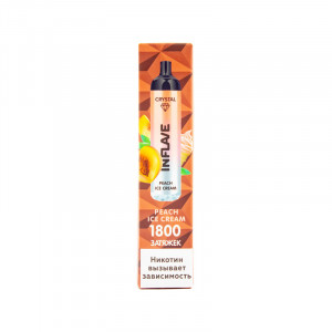 Электронная сигарета INFLAVE CRYSTAL 1800 - Персиковое Мороженное