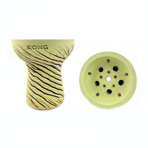 Чаша для кальяна Kong Hookah - Turkish Boy Lava White Green (Прямоток)