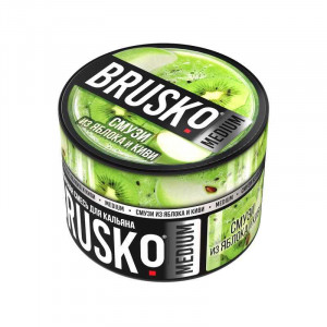 Смесь для кальяна BRUSKO MEDIUM - Смузи из яблока и киви 50г