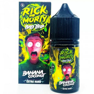 Жидкость Rick & Morty BAD TRIP - Banana Coconut (Банан кокос) 30мл 20мг