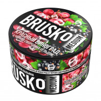 Смесь для кальяна BRUSKO MEDIUM - Красный виноград и чёрная смородина со льдом 250г