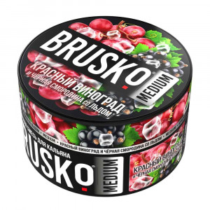 Смесь для кальяна BRUSKO MEDIUM - Красный виноград и чёрная смородина со льдом 250г