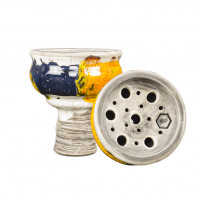 Чаша Kolos - Celeste Glaze Желто-синяя (Прямоток)