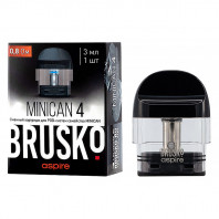 Картридж Brusko Minican 4, 3 мл, 0,8 Ом, Черный