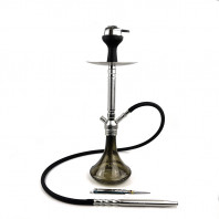 Кальян Seven Star - AM 555LA Silver Black Фосфор 62см