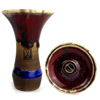 Чаша для кальяна Werkbund - Evo Deep (Crazy Red-Blue) Фанел