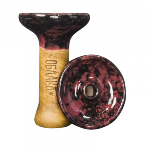 Чаша для кальяна Облако - Phunnel M Glaze Винная с пятнами