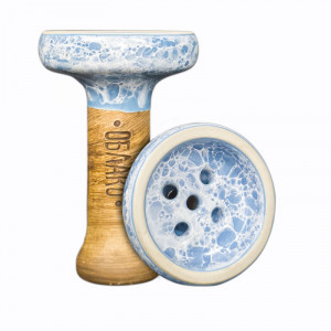 Чаша для кальяна Облако - Black Glaze Top Небо (Прямоток)