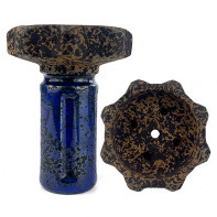 Чаша для кальяна Telamon Evil Gear Clay Синий Прямоток