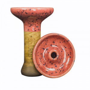 Чаша для кальяна Облако - Phunnel M Glaze Top Кирпичная с точками