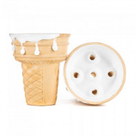 Чаша для кальяна Werkbund - Gelato белая (Прямоток)