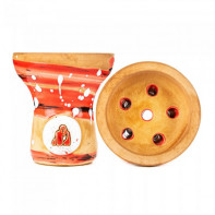 Чаша для кальяна Kong Hookah - Turkish Boy Space Red Black White Crap Прямоток