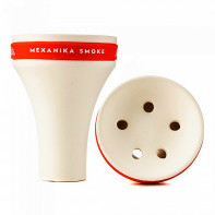 Чаша для кальяна Mexanika Smoke - Fancy Белая (Оранжевая) (Прямоток)