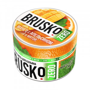 Смесь для кальяна BRUSKO Zero - Манго с апельсином и мятой 50г