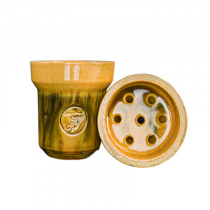 Чаша для кальяна ST - Глазурь Желтая