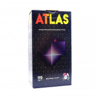 Кокосовый уголь для кальяна Atlas 96 шт 22мм