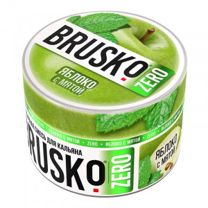Смесь для кальяна BRUSKO ZERO - Яблоко с мятой 50г