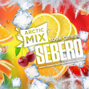 Табак для кальяна Sebero Arctic Mix - Sour Citrus (Лимон Вишня Ревень Апельсин Лед) 25г
