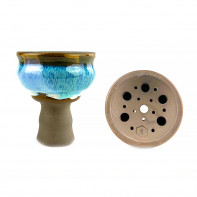 Чаша для кальяна Kolos - Glaze Celeste color 159 (Прямоток)