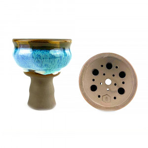 Чаша для кальяна Kolos - Glaze Celeste color 159 (Прямоток)