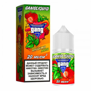 Жидкость GANG - Клубника Мята 30мл 20мг