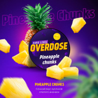 Табак для кальяна Overdose - Ананасовые кусочки (Pineapple Chunks) 25г