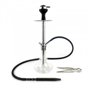 Кальян Seven Star - AM 555 Silver Фосфор 50см (Полный комплект)