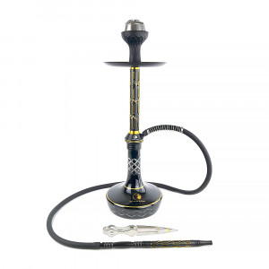 Кальян Seven Star - E-78S Black - Gold 60см (Полный комплект)