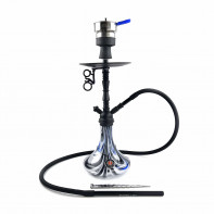 Кальян AMY Deluxe - 058 PSMBK Black (Middle Zoom)  (Полный комплект)