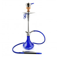 Кальян AMY Deluxe - SS05 Crystal Blue (Feather Steel)  (Полный комплект)
