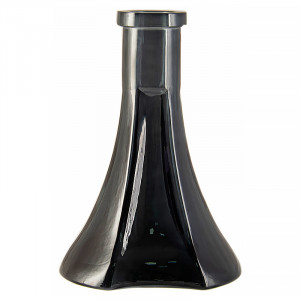 Колба для кальяна Vessel Glass - Пирамида черный дым 28см