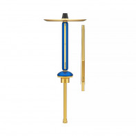 Кальян Alpha Hookah - Echo Gold (Sapphire Blue) 48см (Без колбы)