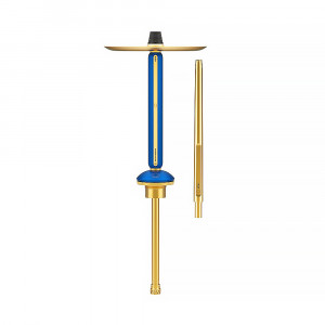 Кальян Alpha Hookah - Echo Gold (Sapphire Blue) 48см (Без колбы)