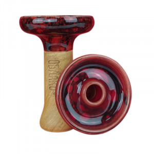 Чаша для кальяна Облако - Phunnel L Glaze Top Красная с пятнами